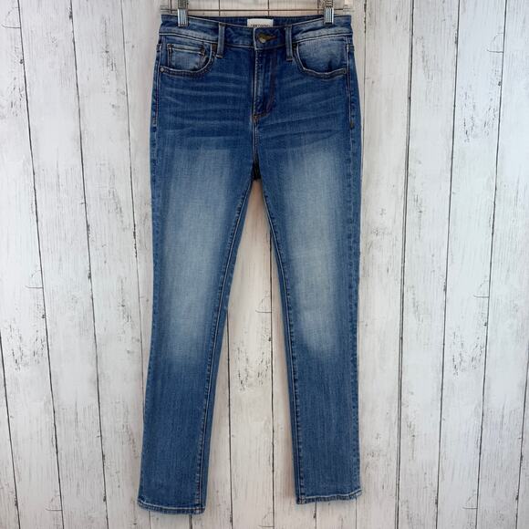 Driftwood Moonlight Blue Audrey High Rise Jeans Distressed Ripped Size 25 x 29 - Picture 2 of 16